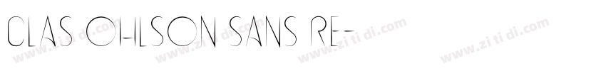 Clas Ohlson Sans Re字体转换